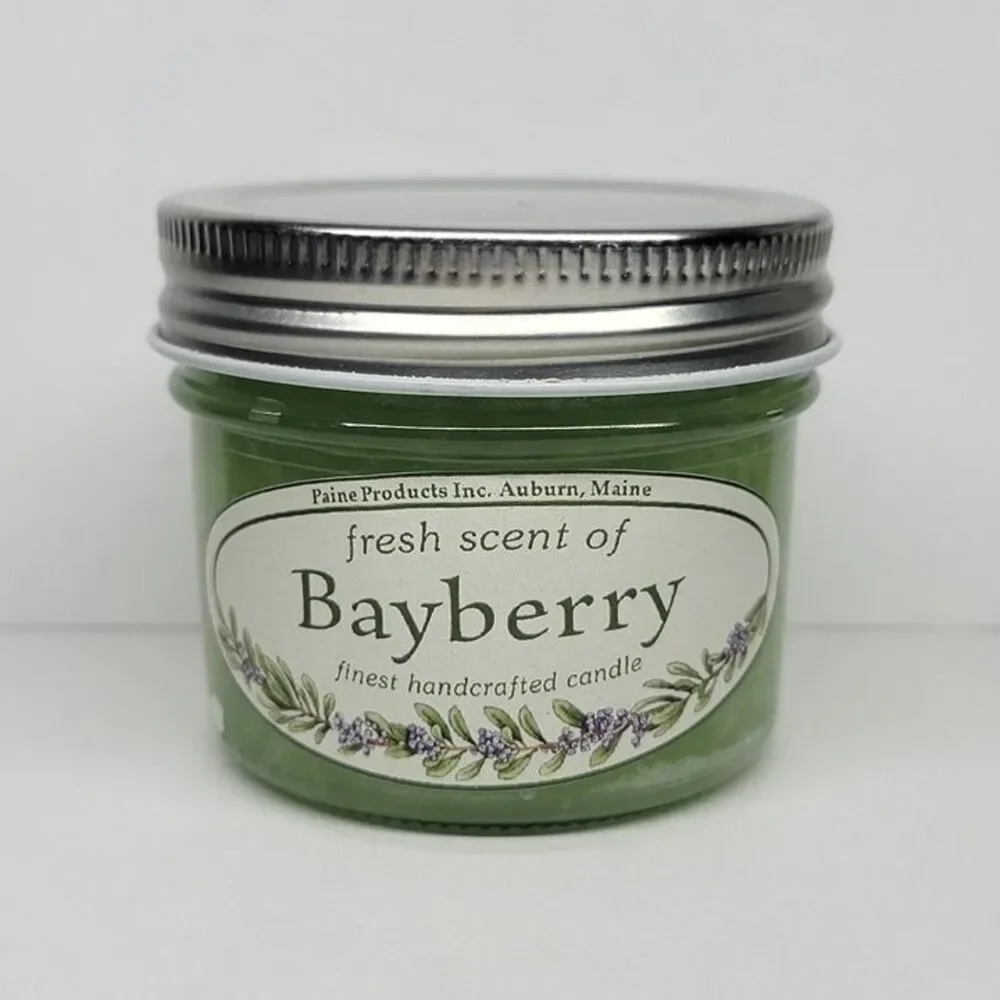 BAYBERRY CANDLE 5 oz jar Paine's woods scent Christmas holiday green wax floral